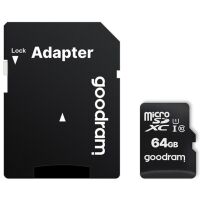 Karta MicroSD Goodram 64 GB cl 10 UHS I + adapter