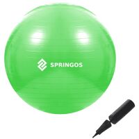 Piłka gimnastyczna Springos FB0007 65cm Zielona