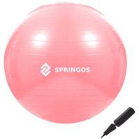 Piłka gimnastyczna Springos FB0012 75cm Różowa