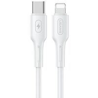 Kabel USB Usams USB-C Lightning SJ406USB02 Biały