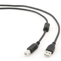 Kabel USB Gembird 2.0 AM-BM 4.5m Ferryt Czarny