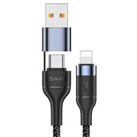 Kabel USB Usams USB-C Lightning SJ404USB01 Czarny