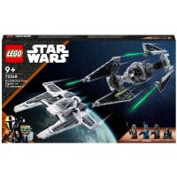 Klocki LEGO Star Wars Mandaloriański myśliwiec Fang Fighter kontra TIE Interceptor 75348