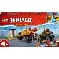 Klocki LEGO NINJAGO Bitwa samochodowo-motocyklowa między Kaiem a Rasem 71789