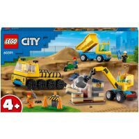 Klocki LEGO City Ciężarówki i dźwig z kulą wyburzeniową 60391