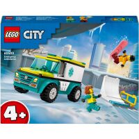 Klocki LEGO City Karetka i snowboardzista 60403