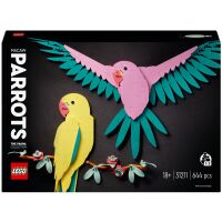 Klocki LEGO Art Kolekcja zwierząt — papugi ary 31211