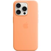 Etui silikonowe Apple Case z MagSafe do iPhone 15 Pro Orange Sorbet