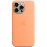 Etui silikonowe Apple Case z MagSafe do iPhone 15 Pro Max Orange Sorbet
