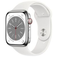 Smartwatch Apple Watch Series 8 GPS 45mm Silver/White Sport Band