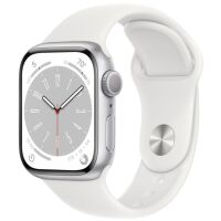 Smartwatch Apple Watch Series 8 GPS 41mm Silver/White Sport Band Regular