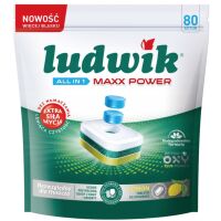 Tabletki do zmywarki Ludwik All in 1 Maxx Power Lemon 80 szt.