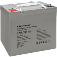 Akumulator AGM Qoltec 12V 55Ah