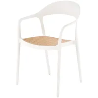 Krzesło Halmar K530 Biały/naturalny