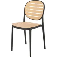 Krzesło Halmar K529 Czarny/Naturalny