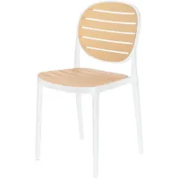 Krzesło Halmar K529 Biały/Naturalny